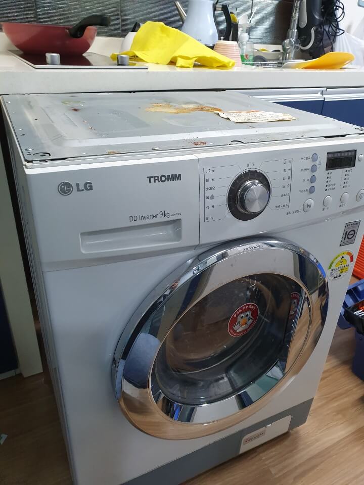 드럼 세탁기 청소 