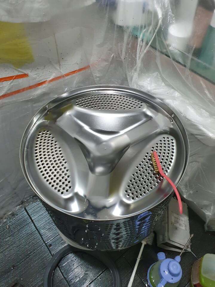 드럼 세탁기 청소 후 모습