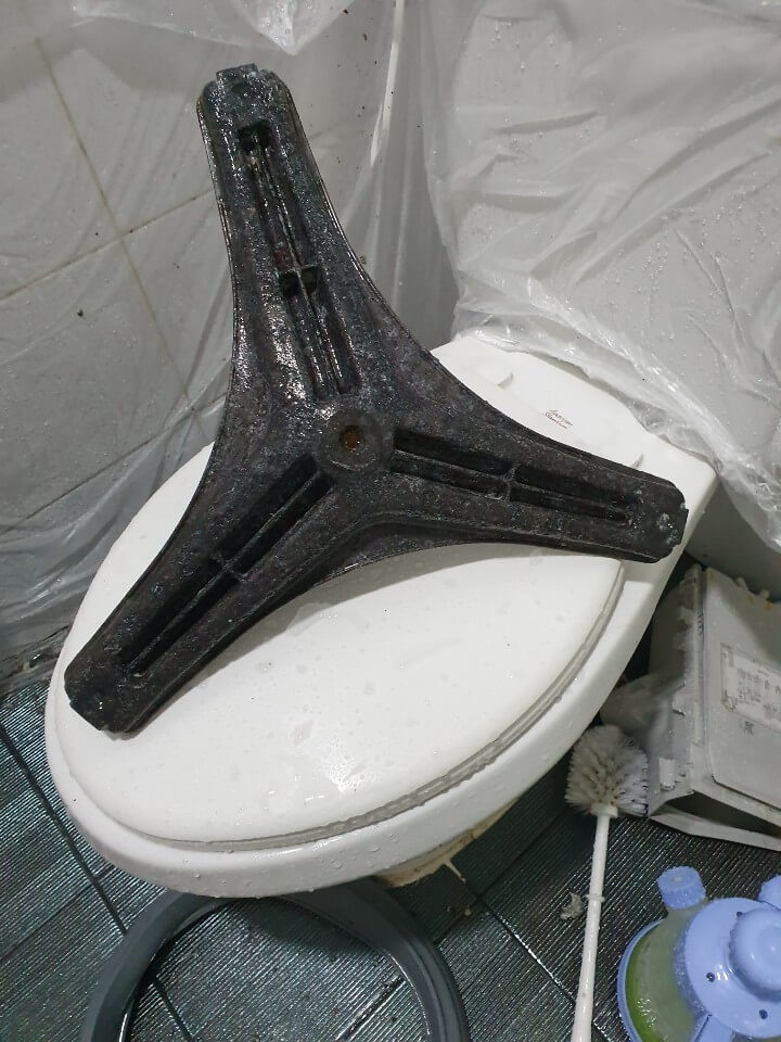 세탁기 청소 후 모습