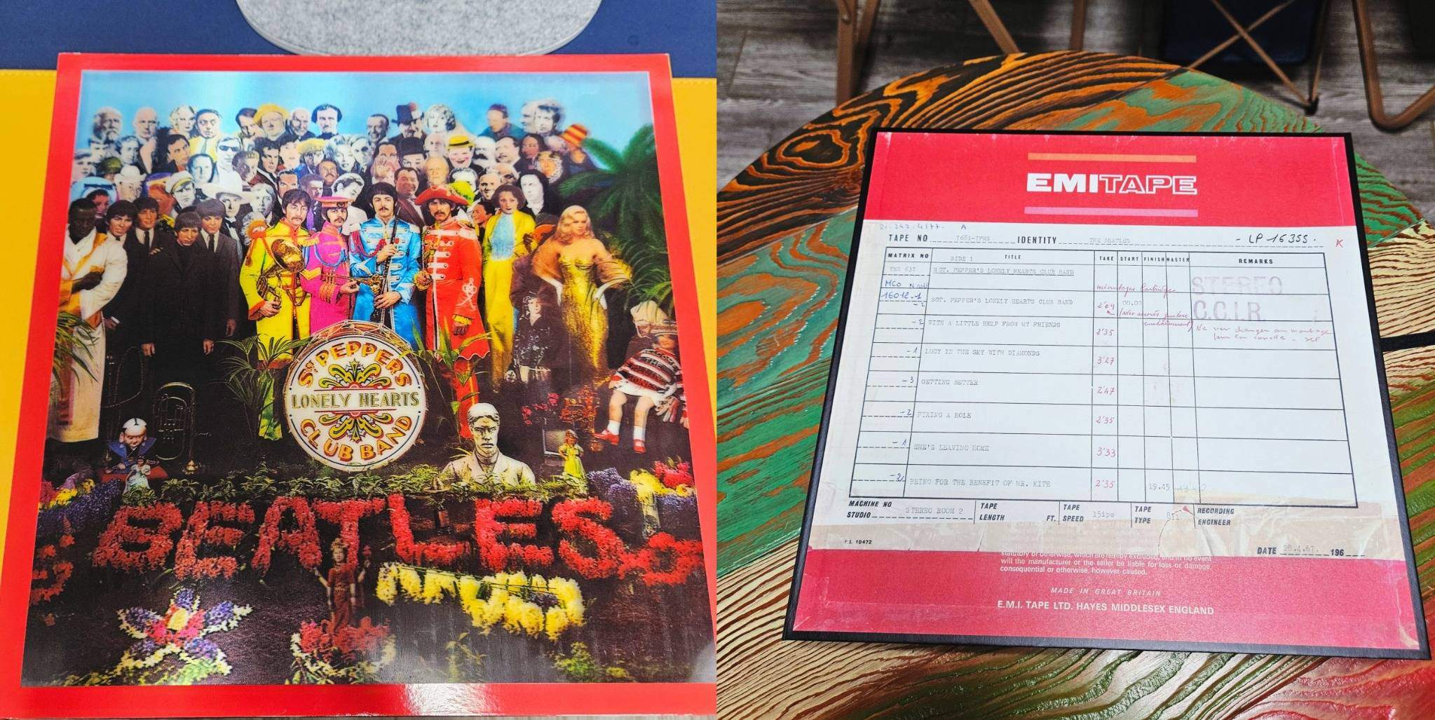 비틀즈 페퍼상사 50주년 앨범 사진 입니다.