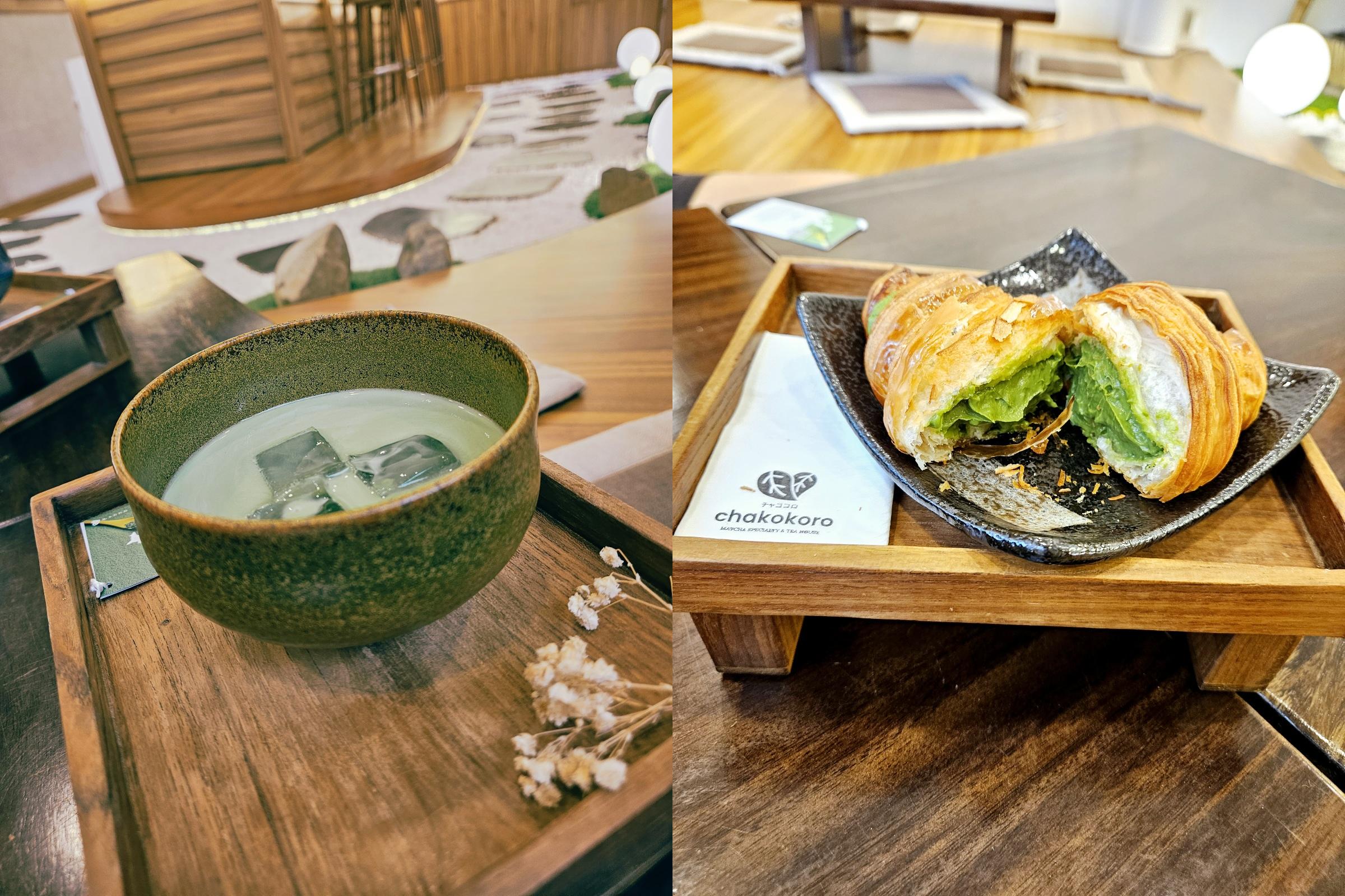Chakokoro 말차라떼와 말차 크로와상