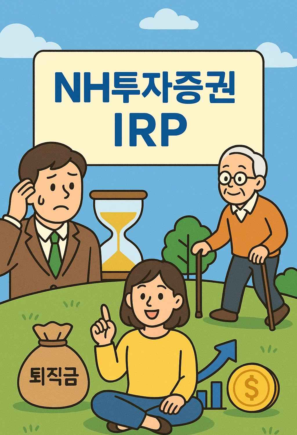 퇴직금으로 노후를 준비하는 NH투자증권 IRP 연금 계좌 안내 이미지