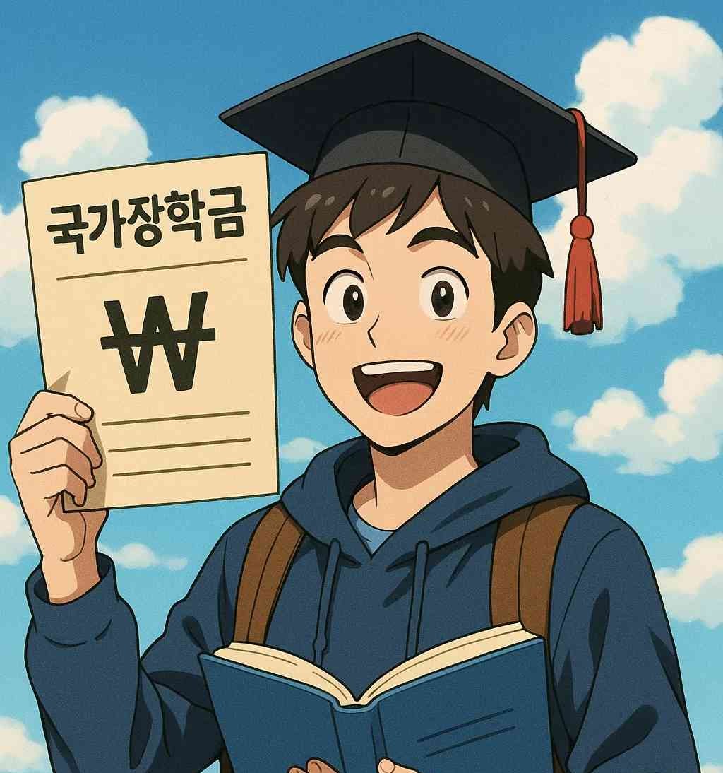 국가장학금 기준! 국가장학금을 받고 기뻐하는 학생의 모습