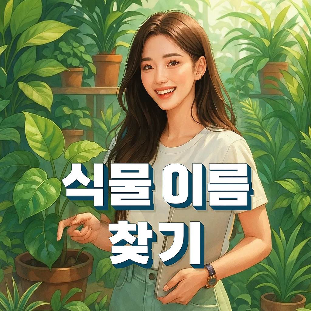 식물 이름 찾기 추천 이미지, 사진 촬영과 앱, 무료 사이트로 꽃과 나무 이름을 검색하는 방법을 안내하는 썸네일