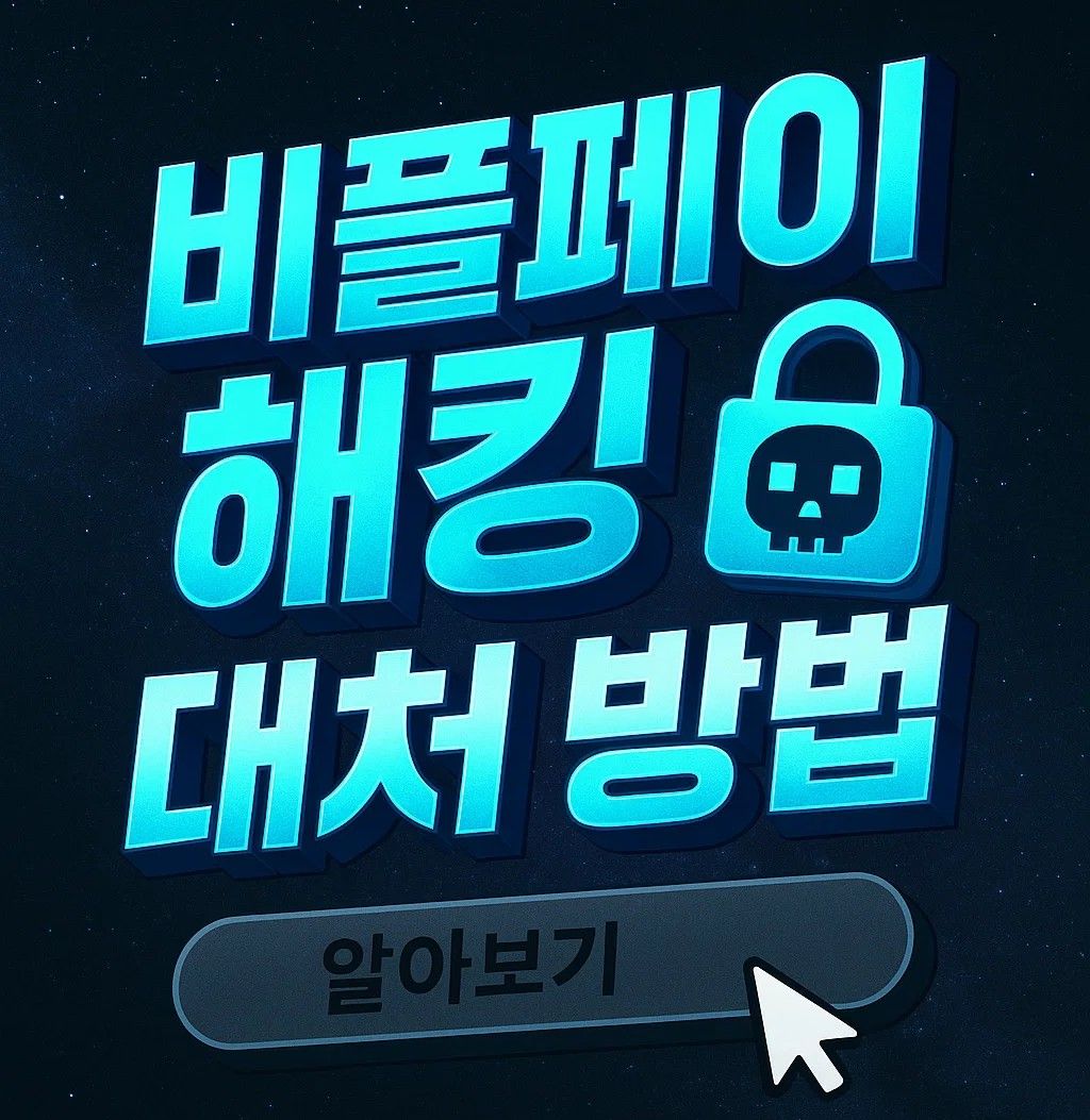 비플페이 해킹 대응 이미지, 비플제로페이 해지 방법과 보상 안내, 계정 보안 강화 체크리스트