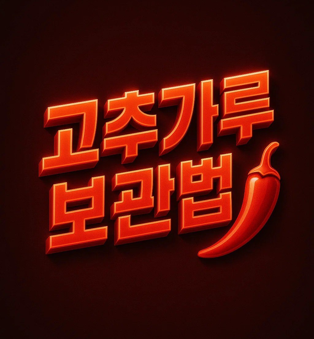 고추가루 보관법 비교 냉장 보관 냉동 보관 기간 차이와 냉동 보관 부작용까지 정리한 이미지