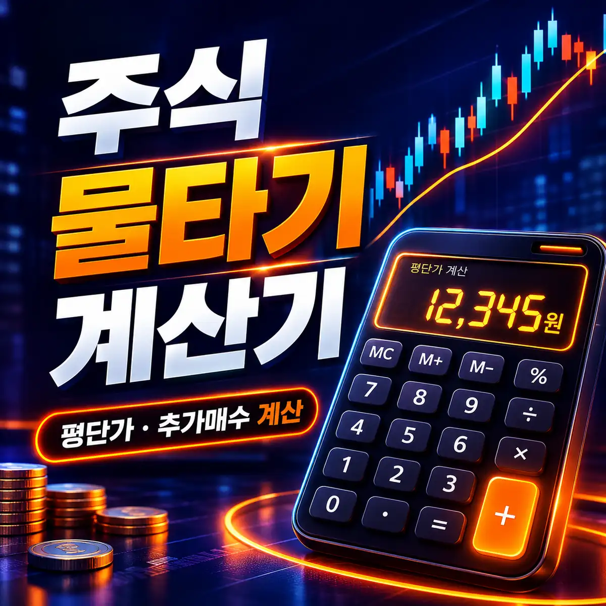 주식 물타기 계산기 평단가와 추가매수 금액 계산