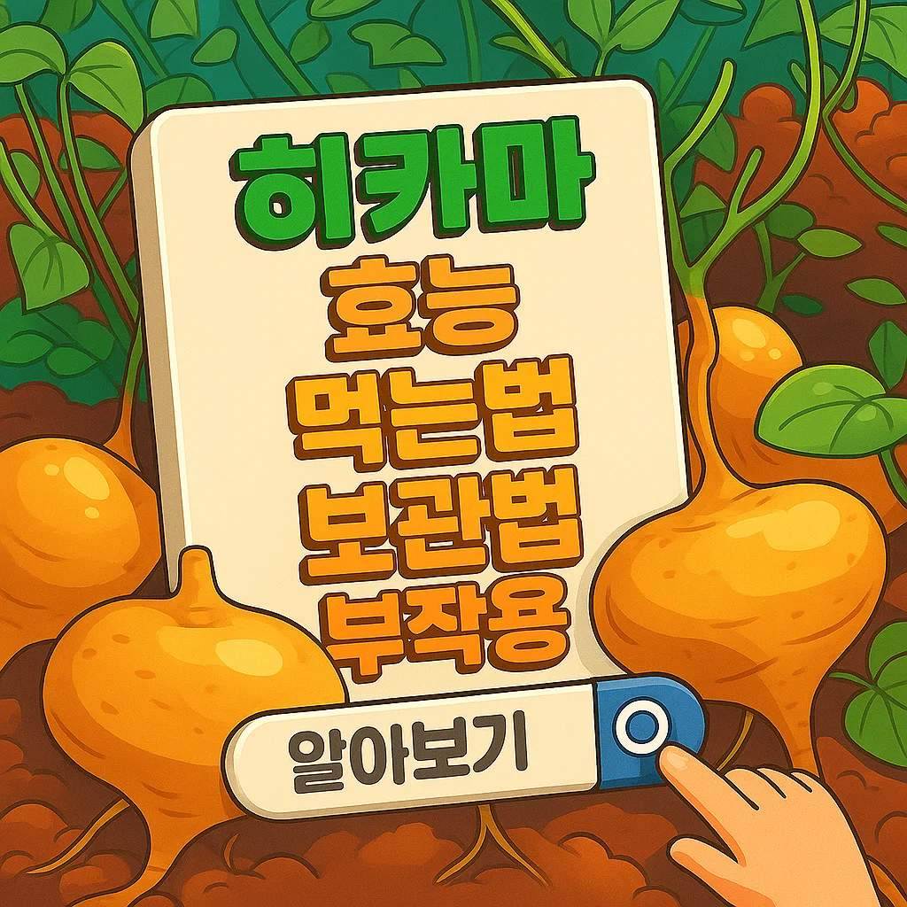 히카마 효능과 히카마감자 먹는법, 보관법, 부작용까지 정리한 멕시코 감자 정보 이미지