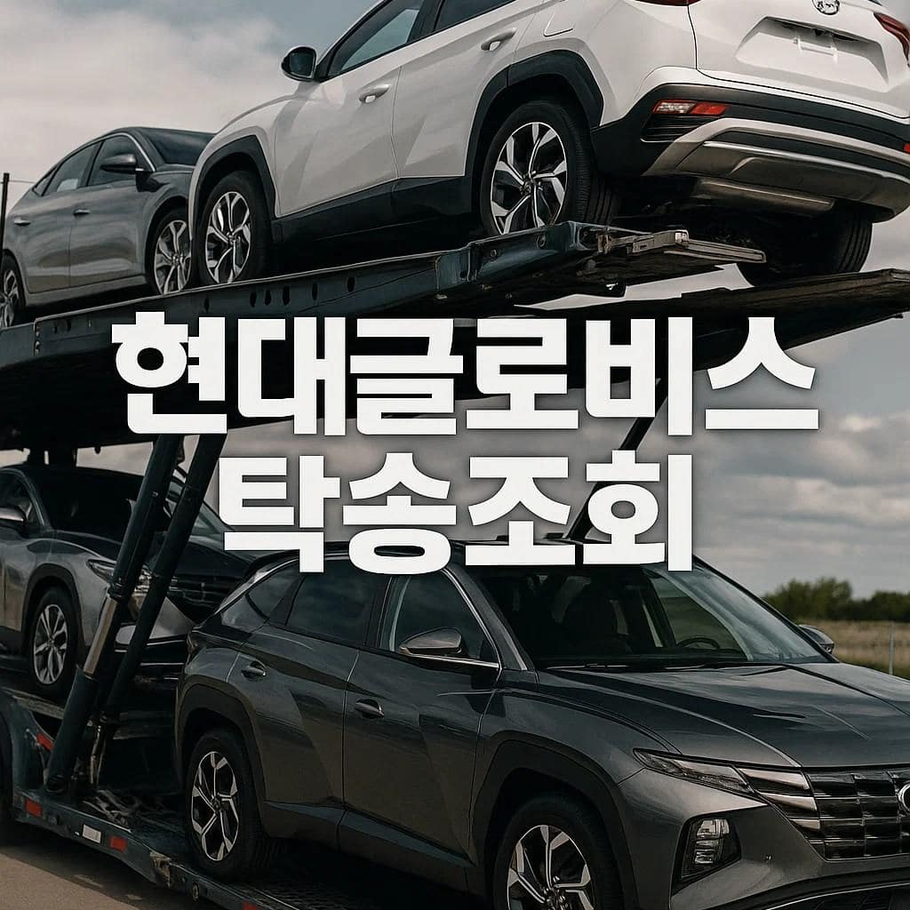 현대글로비스 탁송조회 화면 예시 — 신차배송조회와 출고조회 방법, 계약번호 입력 후 조회오류 ‘정보 없음’ 발생 시 대처 안내