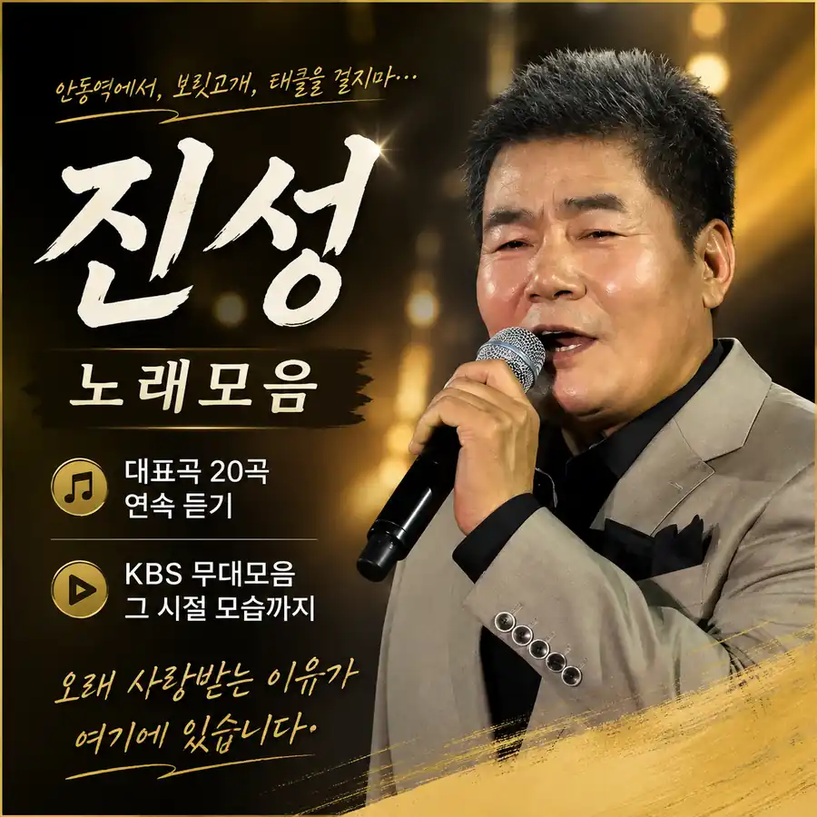 진성 노래모음 대표곡과 히트곡 연속듣기